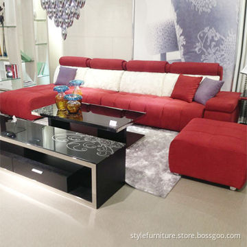 Sofa set, red color, brings the festival atmosphere
